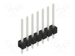 Connector: pin strips; pin header; male; PIN: 7; 2.54mm; THT; 1x7