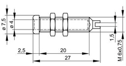 Connector: 4mm banana; socket; 16A; 30VAC; 60VDC; nickel plated