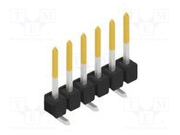 Connector: pin strips; pin header; male; PIN: 6; 2.54mm; SMT; 1x6
