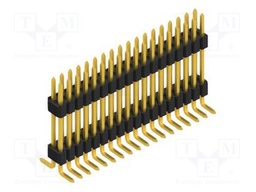Connector: pin strips; pin header; male; PIN: 36; 1.27mm; SMT; 2x18