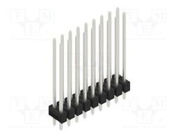 Connector: pin strips; pin header; male; PIN: 18; 2.54mm; THT; 2x9