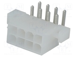 Socket; wire-board; male; Mini-Fit Jr; 4.2mm; PIN: 8; THT; holders