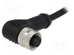 Plug; M12; PIN: 4; female; D code-Ethernet; IP65/IP67; 250V; 4A; 1m