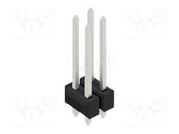 Connector: pin strips; pin header; male; PIN: 4; 2.54mm; THT; 2x2