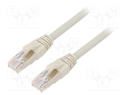 Patch cord; ETHERLINE® Cat.6a,S/FTP; 6a; stranded; Cu; LSZH; grey