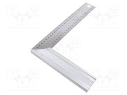 Try square; L: 300mm; Width: 200mm; fitted with graduated scale