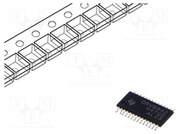 Motor Driver/Controller, Stepper & DC Brush, 8.2 V to 45 V Supply, 24 V/5 A Out, HTSSOP-28