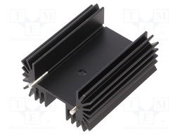 Heatsink: extruded; TO218,TO220,TO247; black; L: 25mm; W: 42mm