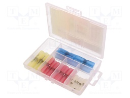 Kit: self-soldering sleeve wire splices; insulated; 30pcs.