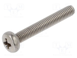 Screw; M3x20; Head: button; Phillips; PH1; A2 stainless steel