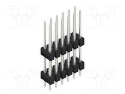 Connector: pin strips; pin header; male; PIN: 12; 2.54mm; THT; 2x6
