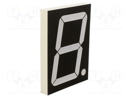 Display: LED; 7-segment; 101.6mm; 4"; No.char: 1; red; 80÷150mcd