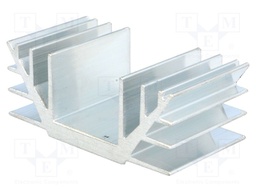 Heatsink: extruded; U; L: 40mm; W: 74mm; H: 30mm; aluminium