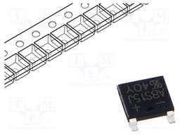 Bridge rectifier: single-phase; Urmax: 600V; If: 2A; Ifsm: 40A; ABS