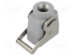 Enclosure: for HDC connectors; CENTRAL LEVER; size 57.27; high