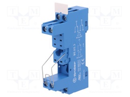 Socket; 10A; 250VAC; Mounting: DIN; Leads: screw terminals; IP20