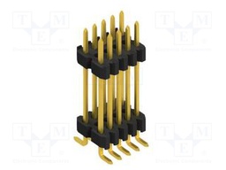 Connector: pin strips; pin header; male; PIN: 10; 1.27mm; SMT; 2x5