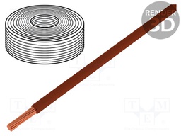 Wire; stranded; Cu; 0.14mm2; PVC; brown; 60V; 10m; 1x0.14mm2