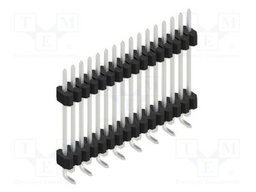 Connector: pin strips; pin header; male; PIN: 16; 1.27mm; SMT; 1x16