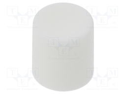 Knob: slider; Colour: white; Ø8.2x8.9mm; Mat: nylon