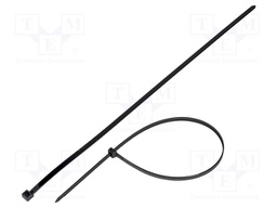 Cable tie; L: 600mm; W: 9mm; polyamide; 778N; black; Ømax: 175mm