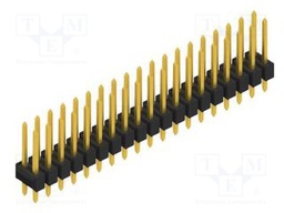 Connector: pin strips; pin header; male; PIN: 38; 2.54mm; THT; 2x19