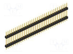 Connector: pin strips; pin header; male; PIN: 34; 2.54mm; THT; 1x34