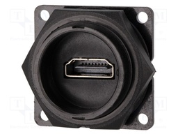Connector: HDMI; socket; Data-Con-X; soldering; IP67,IP68