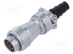 WF20; plug; male; PIN: 7; IP65; 8÷10.5mm; 10A; soldering; for cable