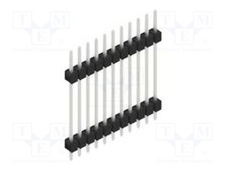 Connector: pin strips; pin header; male; PIN: 11; 2.54mm; THT; 1x11