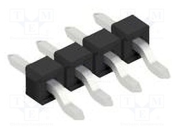 Connector: pin strips; pin header; male; PIN: 4; 2.54mm; SMT; 1x4