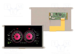 Display: TFT; 9"; 800x480; 520BSRAM,8MBPSRAM,16MBFLASH; 400cd/m2