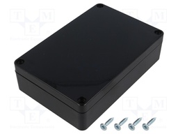 Enclosure: multipurpose; X: 90mm; Y: 135mm; Z: 35mm; ABS; black; IP65