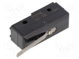 Microswitch SNAP ACTION; precise operation,with lever; SPDT