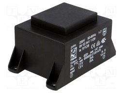 Transformer: encapsulated; 16VA; 230VAC; 7.5V; 7.5V; 1067mA; 1067mA