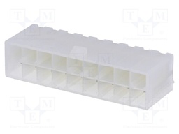 Socket; wire-board; male; N42G; 4.2mm; PIN: 18; THT; 600V; 9A; tinned