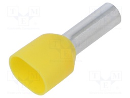 Tip: bootlace ferrule; insulated,double; copper; 6mm2; 14mm