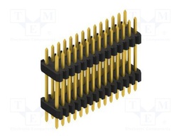 Connector: pin strips; pin header; male; PIN: 28; 1.27mm; THT; 2x14