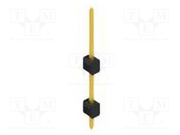 Connector: pin strips; pin header; male; PIN: 1; 2.54mm; THT; 1x1