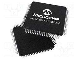 IC: dsPIC microcontroller; 64kB; 64kBSRAM; TQFP80; 3÷3.6VDC; DSPIC