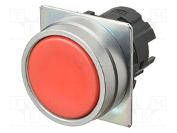 Switch: push-button; 22mm; Stabl.pos: 1; flat; Pos: 2