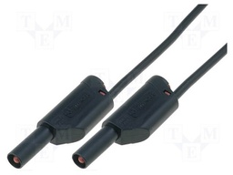 Test lead; PVC; 1.5m; black; 32A; Cond.cross sec: 2.5mm2