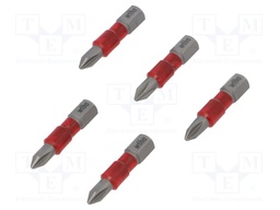 Screwdriver bit; Phillips; PH1; Overall len: 29mm; 5pcs; Series: TY
