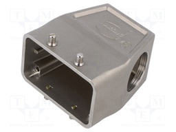 Enclosure: for HDC connectors; Han-INOX®; size 10B; for cable