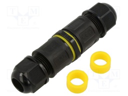 Connector: AC supply; screw terminal; IP68; Body: black