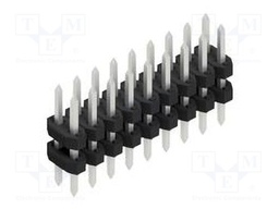 Connector: pin strips; pin header; male; PIN: 18; 2mm; THT; 2x9; 100V