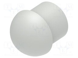Stopper; polyamide; light grey; L: 14mm; -20÷100°C; Entrelec
