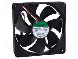 Fan: DC; axial; 24VDC; 120x120x25mm; 183.8m3/h; 44.5dBA; Out: R type