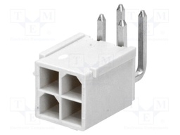 Socket; wire-board; male; Mini-Fit Jr; 4.2mm; PIN: 4; THT; 13A