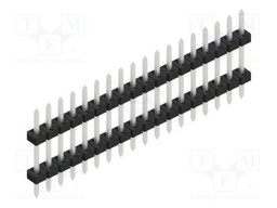 Connector: pin strips; pin header; male; PIN: 18; 2mm; THT; 1x18